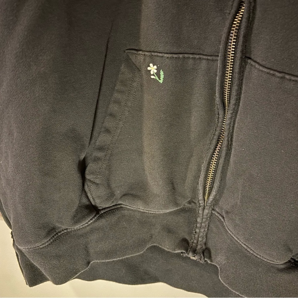 American Eagle Outfitters Charcoal Oversized Hoodie - Picture 3 of 6